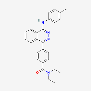 molecular formula C26H26N4O B5963691 N,N-diethyl-4-{4-[(4-methylphenyl)amino]-1-phthalazinyl}benzamide 