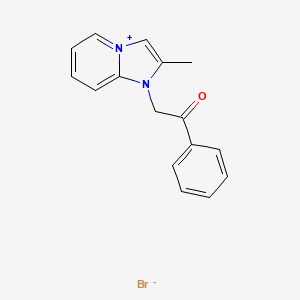 molecular formula C16H15BrN2O B5963704 2-methyl-1-(2-oxo-2-phenylethyl)imidazo[1,2-a]pyridin-1-ium bromide 