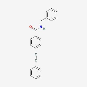 molecular formula C22H17NO B5963741 N-benzyl-4-(phenylethynyl)benzamide 