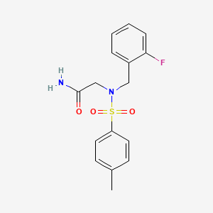 N~2~-(2-fluorobenzyl)-N~2~-[(4-methylphenyl)sulfonyl]glycinamide