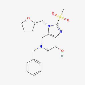 2-(benzyl{[2-(methylsulfonyl)-1-(tetrahydro-2-furanylmethyl)-1H-imidazol-5-yl]methyl}amino)ethanol