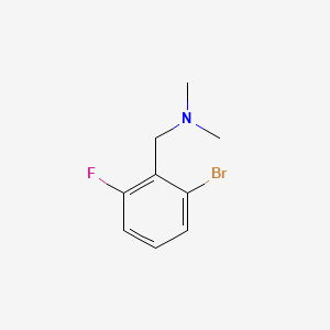 molecular formula C9H11BrFN B596392 N,N-Dimethyl 2-bromo-6-fluorobenzylamine CAS No. 1355247-17-4