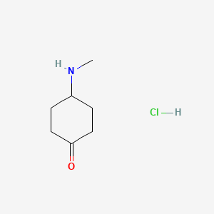 molecular formula C7H14ClNO B596395 4-(methylaMINO)CYCLOHEXANONE hydrochloride CAS No. 1260794-25-9