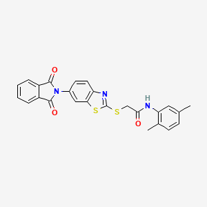 N-(2,5-dimethylphenyl)-2-{[6-(1,3-dioxo-1,3-dihydro-2H-isoindol-2-yl)-1,3-benzothiazol-2-yl]thio}acetamide