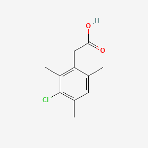 molecular formula C11H13ClO2 B596400 2,4,6-Trimethyl-3-chlorophenylacetic acid CAS No. 1369267-68-4