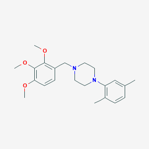 1-(2,5-dimethylphenyl)-4-(2,3,4-trimethoxybenzyl)piperazine