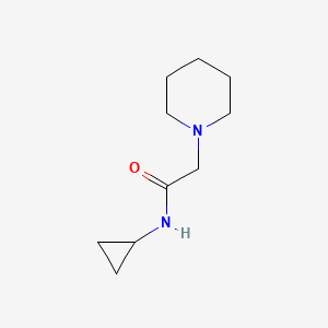 molecular formula C10H18N2O B5964074 N-cyclopropyl-2-(1-piperidinyl)acetamide 