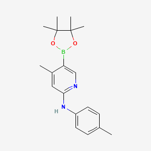 4-Methyl-5-(4,4,5,5-tetramethyl-1,3,2-dioxaborolan-2-yl)-n-p-tolylpyridin-2-amine