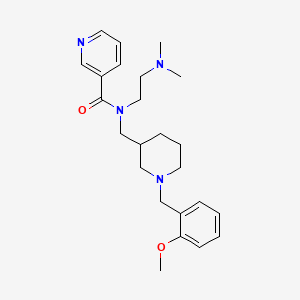 N-[2-(dimethylamino)ethyl]-N-{[1-(2-methoxybenzyl)-3-piperidinyl]methyl}nicotinamide