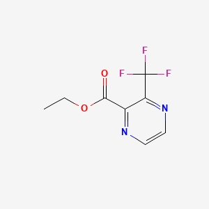 molecular formula C8H7F3N2O2 B596426 Ethyl 3-(trifluoromethyl)pyrazine-2-carboxylate CAS No. 1253196-13-2