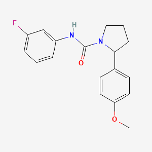 N-(3-fluorophenyl)-2-(4-methoxyphenyl)-1-pyrrolidinecarboxamide