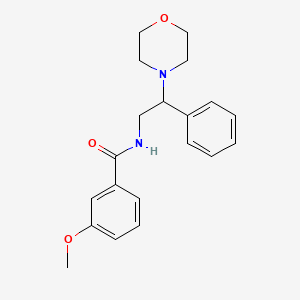 3-methoxy-N-[2-(4-morpholinyl)-2-phenylethyl]benzamide