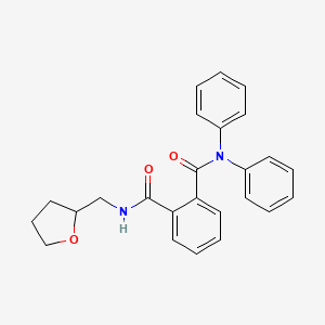 molecular formula C25H24N2O3 B5964364 N,N-diphenyl-N'-(tetrahydro-2-furanylmethyl)phthalamide 