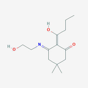 molecular formula C14H23NO3 B5964379 2-butyryl-3-[(2-hydroxyethyl)amino]-5,5-dimethyl-2-cyclohexen-1-one CAS No. 5219-98-7