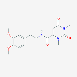 N-[2-(3,4-dimethoxyphenyl)ethyl]-1,3-dimethyl-2,6-dioxo-1,2,3,6-tetrahydropyrimidine-4-carboxamide