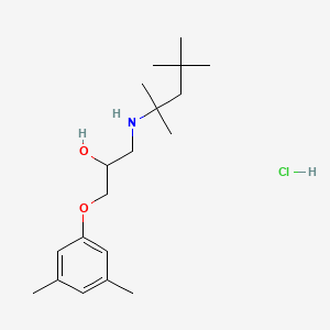 1-(3,5-dimethylphenoxy)-3-[(1,1,3,3-tetramethylbutyl)amino]-2-propanol hydrochloride