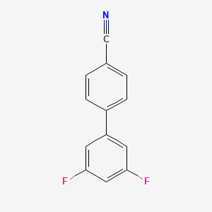molecular formula C13H7F2N B596440 4-(3,5-二氟苯基)苯甲腈 CAS No. 1365272-12-3