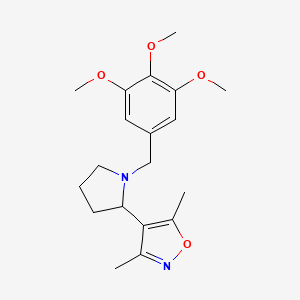 3,5-dimethyl-4-[1-(3,4,5-trimethoxybenzyl)-2-pyrrolidinyl]isoxazole