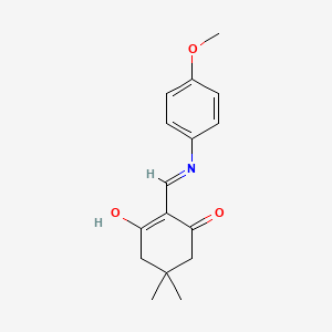 2-{[(4-methoxyphenyl)amino]methylene}-5,5-dimethyl-1,3-cyclohexanedione