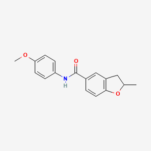 N-(4-methoxyphenyl)-2-methyl-2,3-dihydro-1-benzofuran-5-carboxamide