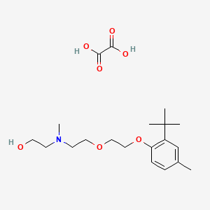 molecular formula C20H33NO7 B5964486 2-[{2-[2-(2-tert-butyl-4-methylphenoxy)ethoxy]ethyl}(methyl)amino]ethanol ethanedioate (salt) 