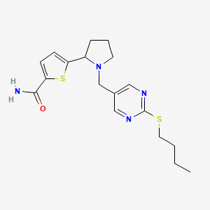 5-(1-{[2-(butylthio)-5-pyrimidinyl]methyl}-2-pyrrolidinyl)-2-thiophenecarboxamide