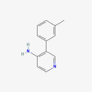 molecular formula C12H12N2 B596452 3-(M-tolyl)pyridin-4-amine CAS No. 1339667-18-3