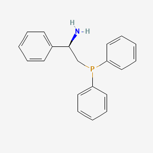 molecular formula C20H20NP B596460 (R)-2-(二苯基膦基)-1-苯乙胺 CAS No. 141096-35-7