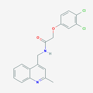 2-(3,4-dichlorophenoxy)-N-[(2-methylquinolin-4-yl)methyl]acetamide