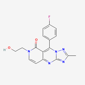 9-(4-fluorophenyl)-7-(2-hydroxyethyl)-2-methylpyrido[4,3-d][1,2,4]triazolo[1,5-a]pyrimidin-8(7H)-one