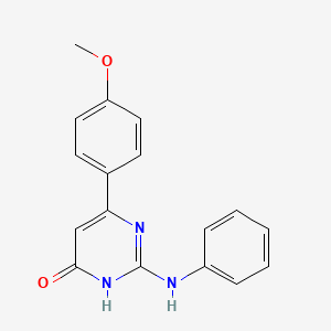2-anilino-6-(4-methoxyphenyl)-4(3H)-pyrimidinone