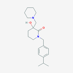 3-hydroxy-1-(4-isopropylbenzyl)-3-(1-piperidinylmethyl)-2-piperidinone