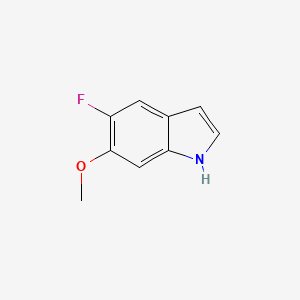 molecular formula C9H8FNO B596476 5-Fluoro-6-methoxy-1H-indole CAS No. 1211595-72-0