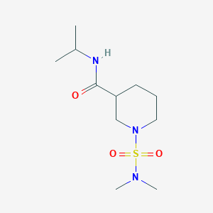 molecular formula C11H23N3O3S B5964774 1-[(dimethylamino)sulfonyl]-N-isopropyl-3-piperidinecarboxamide 