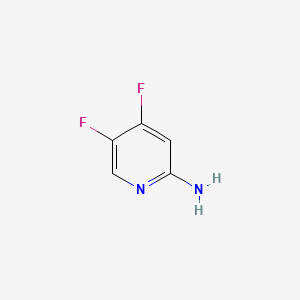 molecular formula C5H4F2N2 B596478 4,5-二氟吡啶-2-胺 CAS No. 1211537-08-4