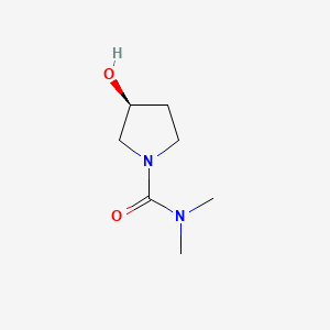molecular formula C7H14N2O2 B596480 (S)-3-Hydroxy-N,N-dimethylpyrrolidine-1-carboxamide CAS No. 1305322-89-7