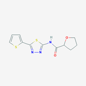 N-[5-(2-thienyl)-1,3,4-thiadiazol-2-yl]tetrahydro-2-furancarboxamide