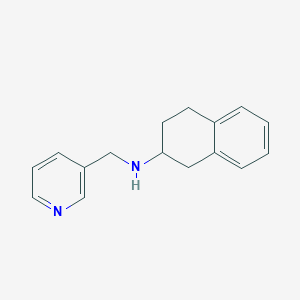 molecular formula C16H18N2 B5964848 (3-pyridinylmethyl)1,2,3,4-tetrahydro-2-naphthalenylamine 