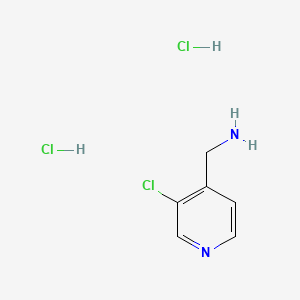 molecular formula C6H9Cl3N2 B596485 (3-Chloropyridin-4-YL)methanamine dihydrochloride CAS No. 1228878-65-6