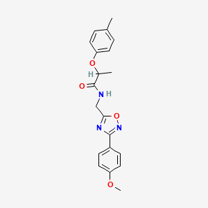 N-{[3-(4-methoxyphenyl)-1,2,4-oxadiazol-5-yl]methyl}-2-(4-methylphenoxy)propanamide