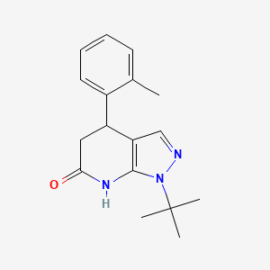 1-tert-butyl-4-(2-methylphenyl)-1,4,5,7-tetrahydro-6H-pyrazolo[3,4-b]pyridin-6-one