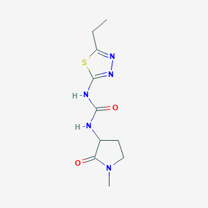 N-(5-ethyl-1,3,4-thiadiazol-2-yl)-N'-(1-methyl-2-oxopyrrolidin-3-yl)urea