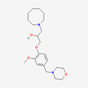 molecular formula C22H36N2O4 B5964914 1-(1-azocanyl)-3-[2-methoxy-4-(4-morpholinylmethyl)phenoxy]-2-propanol 