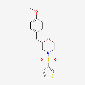 2-(4-methoxybenzyl)-4-(3-thienylsulfonyl)morpholine