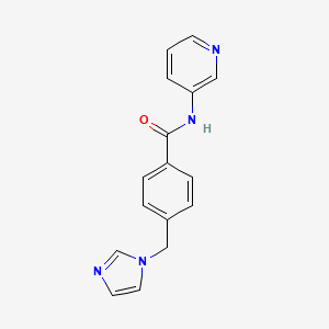 molecular formula C16H14N4O B5964922 4-(1H-imidazol-1-ylmethyl)-N-3-pyridinylbenzamide 