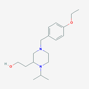 2-[4-(4-ethoxybenzyl)-1-isopropyl-2-piperazinyl]ethanol