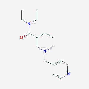 molecular formula C16H25N3O B5964942 N,N-diethyl-1-(4-pyridinylmethyl)-3-piperidinecarboxamide 