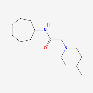 N-cycloheptyl-2-(4-methyl-1-piperidinyl)acetamide