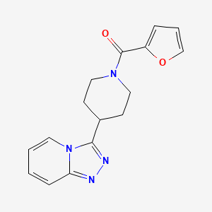 molecular formula C16H16N4O2 B5964959 3-[1-(2-furoyl)-4-piperidinyl][1,2,4]triazolo[4,3-a]pyridine 