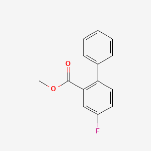 molecular formula C14H11FO2 B596496 Methyl 5-fluoro-2-phenylbenzoate CAS No. 1247810-91-8